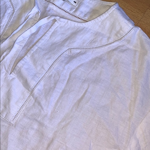 NWT LK Bennett White Linen Tunic Dress, Size Small - Picture 9 of 15